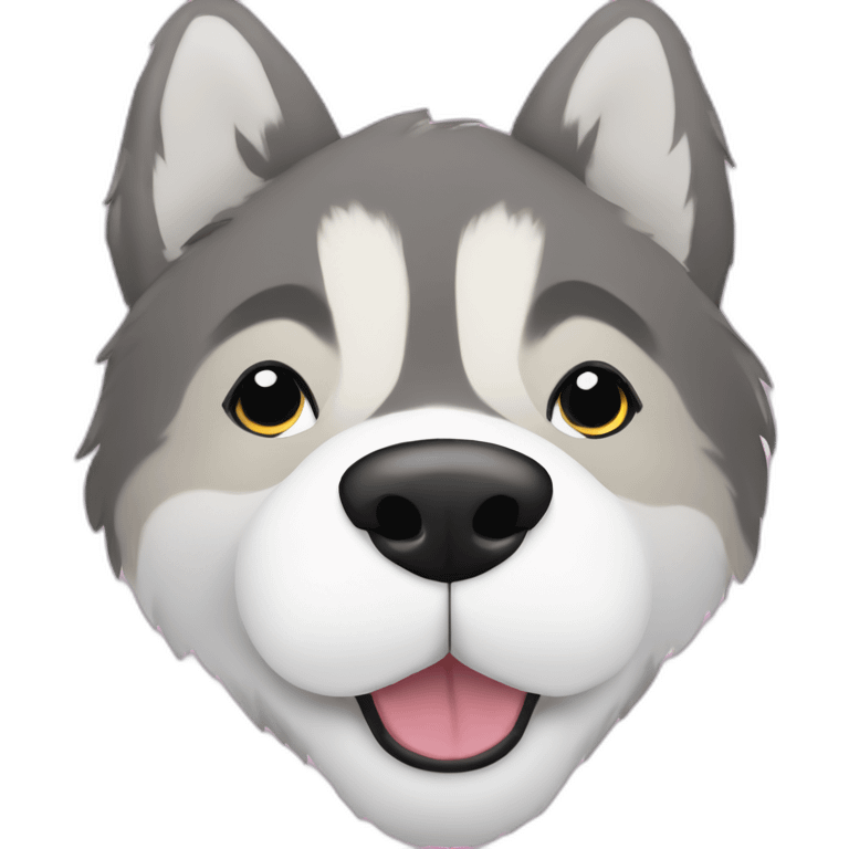 Alaskan malamute paw emoji