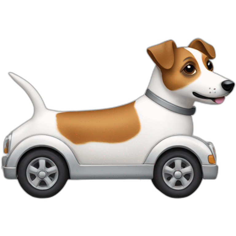 jack russell dog car emoji