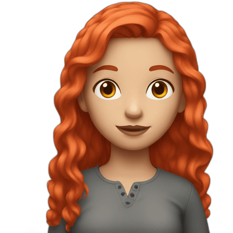 girl with red hair emoji