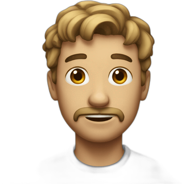 Curious man emoji