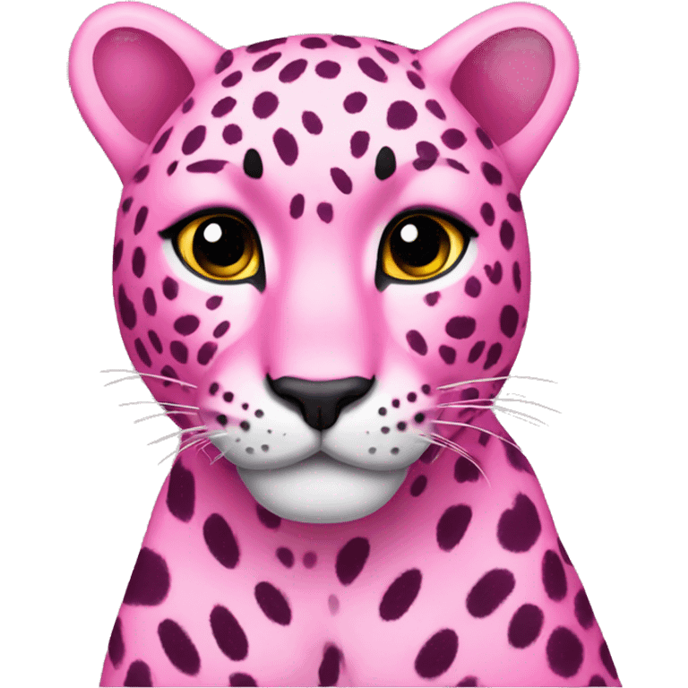 pink leopard emoji