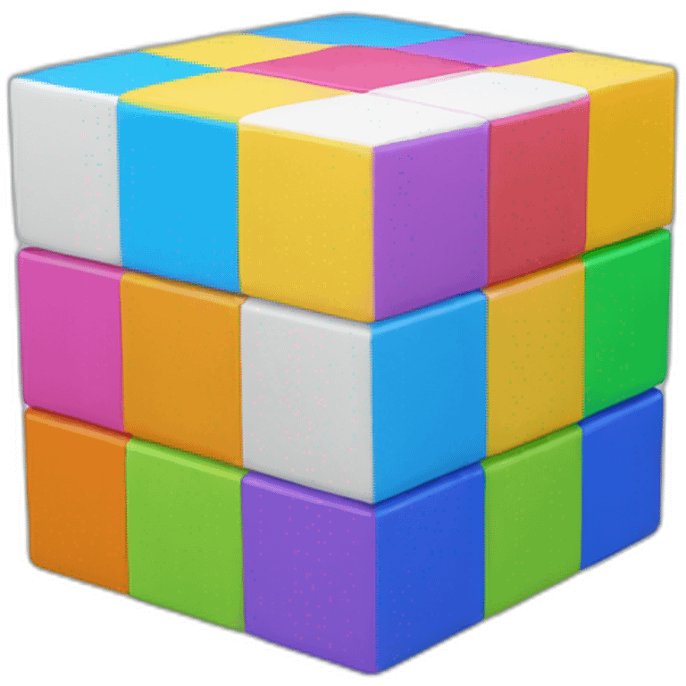 cube multicolor emoji