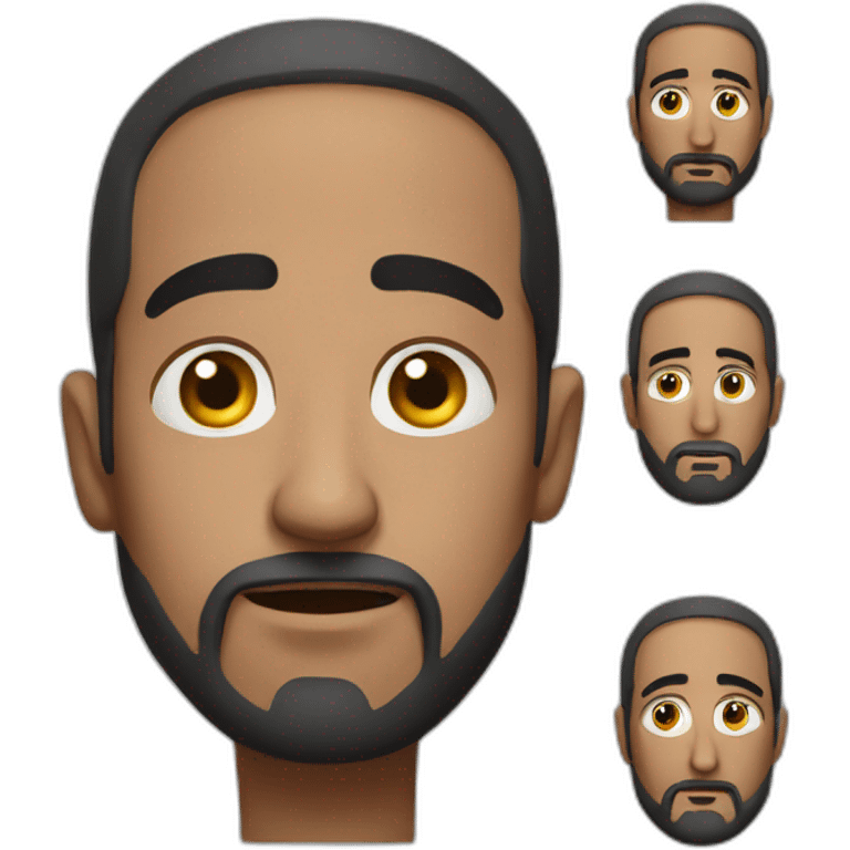 a muslim man feeling confused emoji