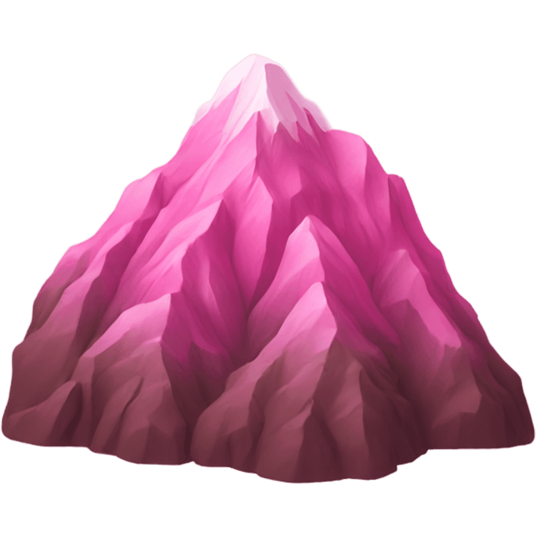 pink mountain emoji