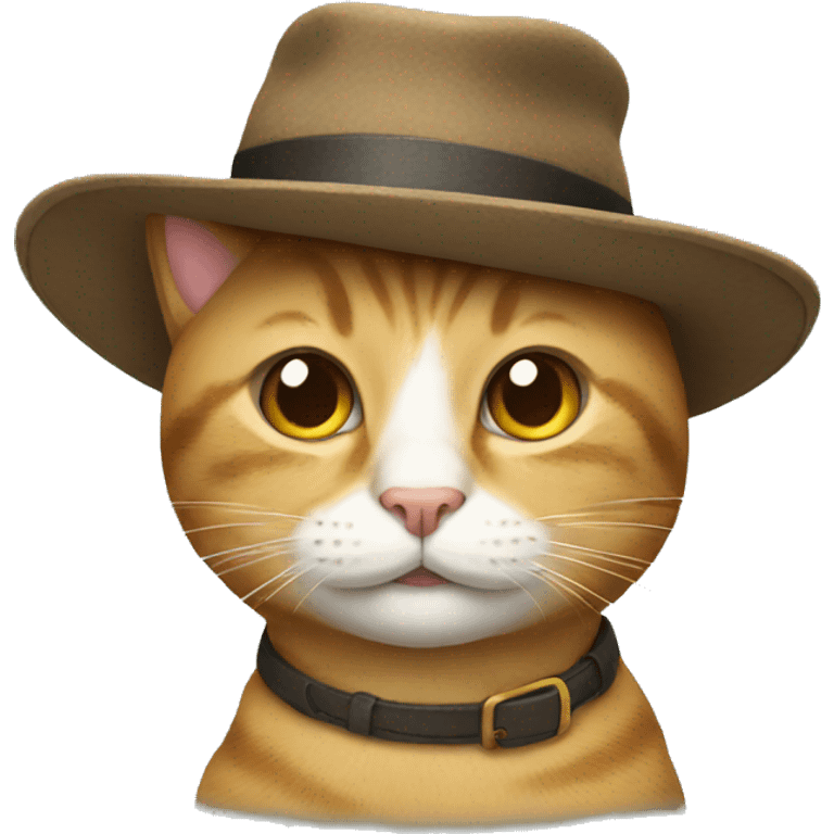 Cat with a hat emoji