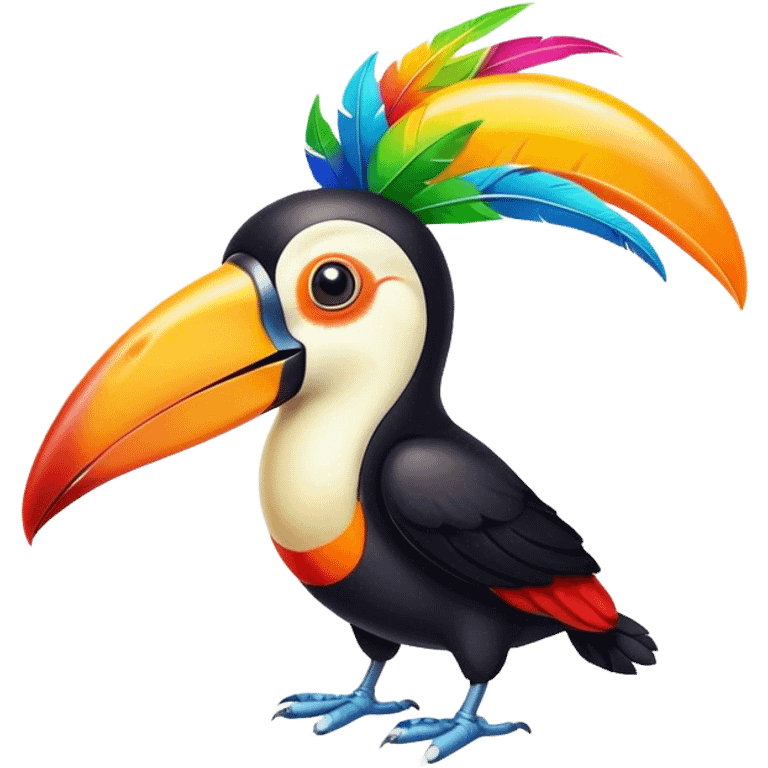 Toucan drinking beer  emoji