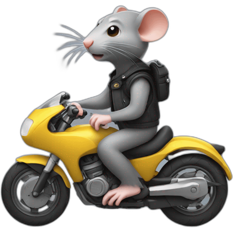 rat sur moto emoji