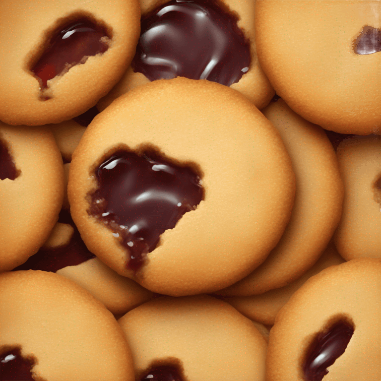 Thumbprint cookie emoji