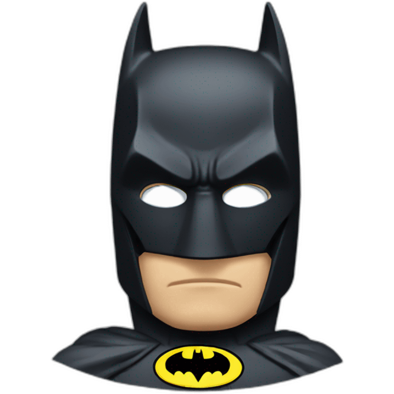 Batman thinking intensely  emoji