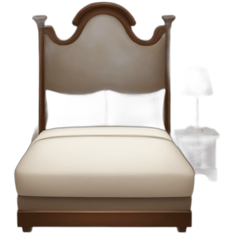 Romantic hotel bed emoji