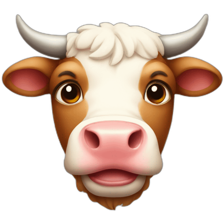 cute bull emoji