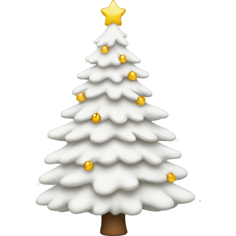 White Christmas tree emoji