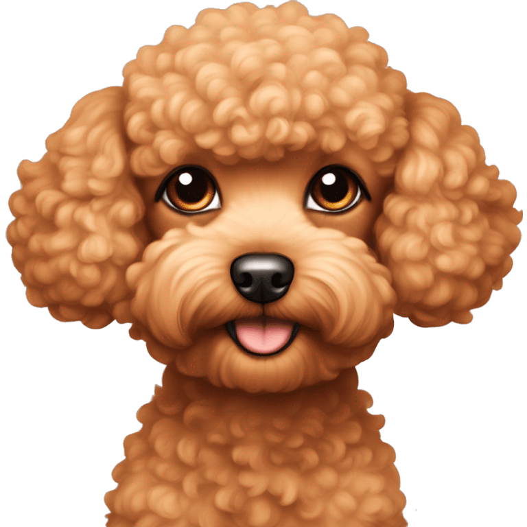 Apricot coloured toy Poodle  emoji