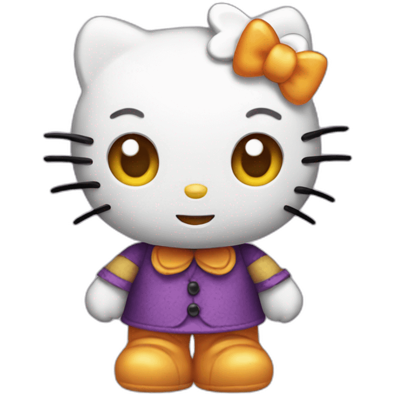 Hello kitty Halloween emoji