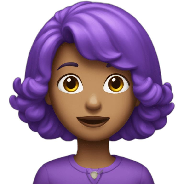 Un caca violet emoji