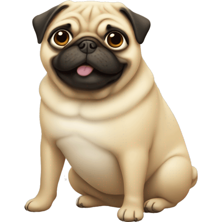 Fat pug emoji