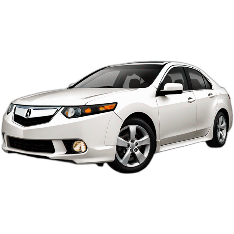 White 2012 Acura TSX emoji