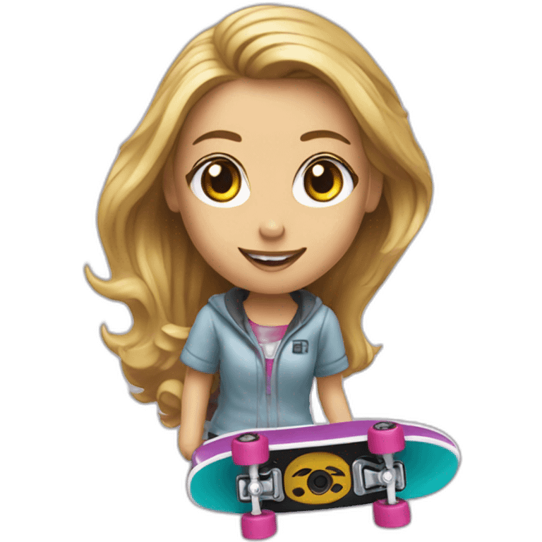 Tech Deck on female emoji