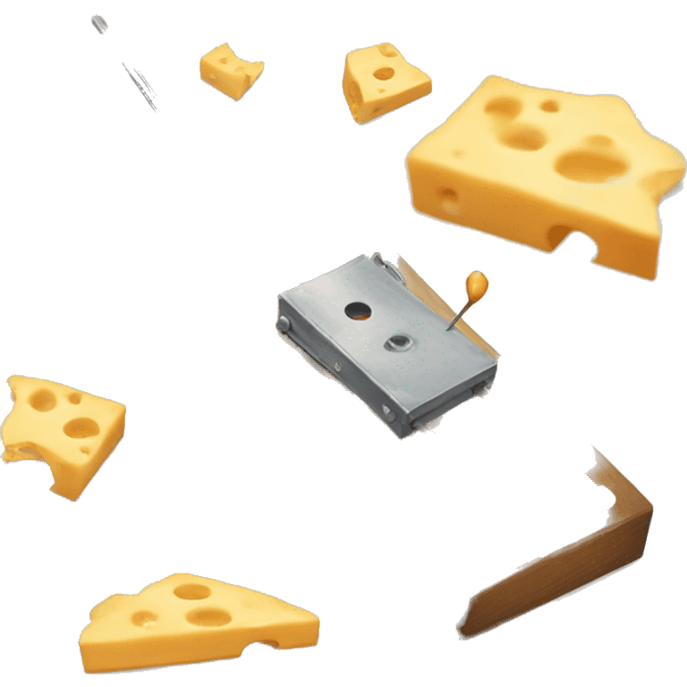 mousetrap with cheesw emoji