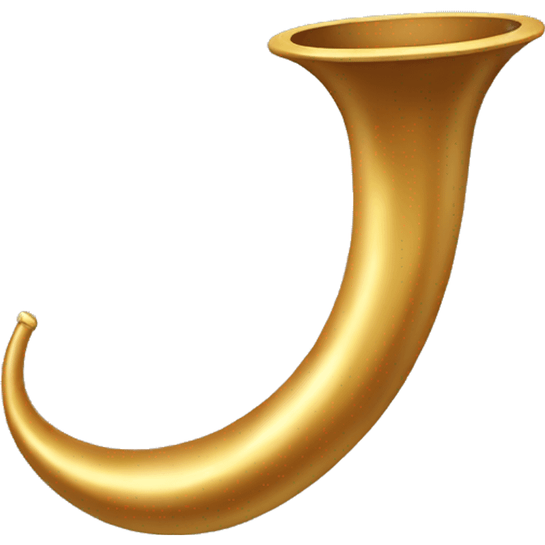 Golden shofar  emoji