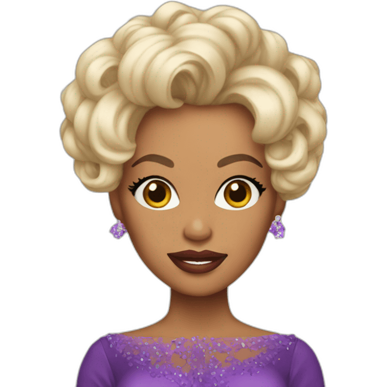 rupaul in a beautiful dress without glasses emoji