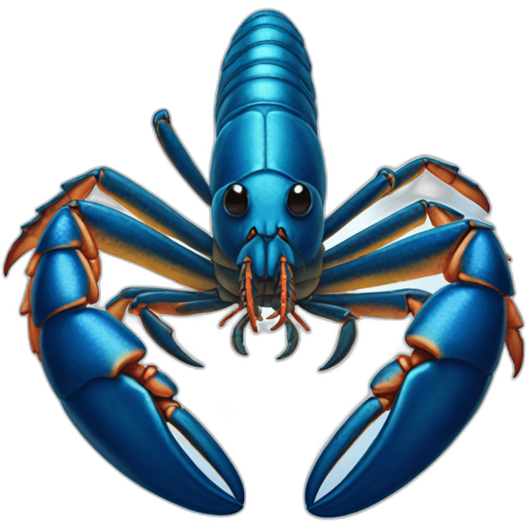 Blue lobster emoji