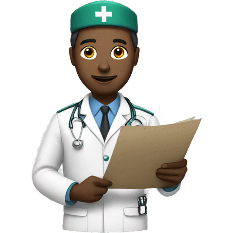 medic with document emoji