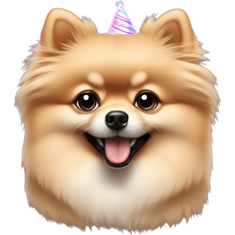 Birthday Creme Pomeranian  emoji