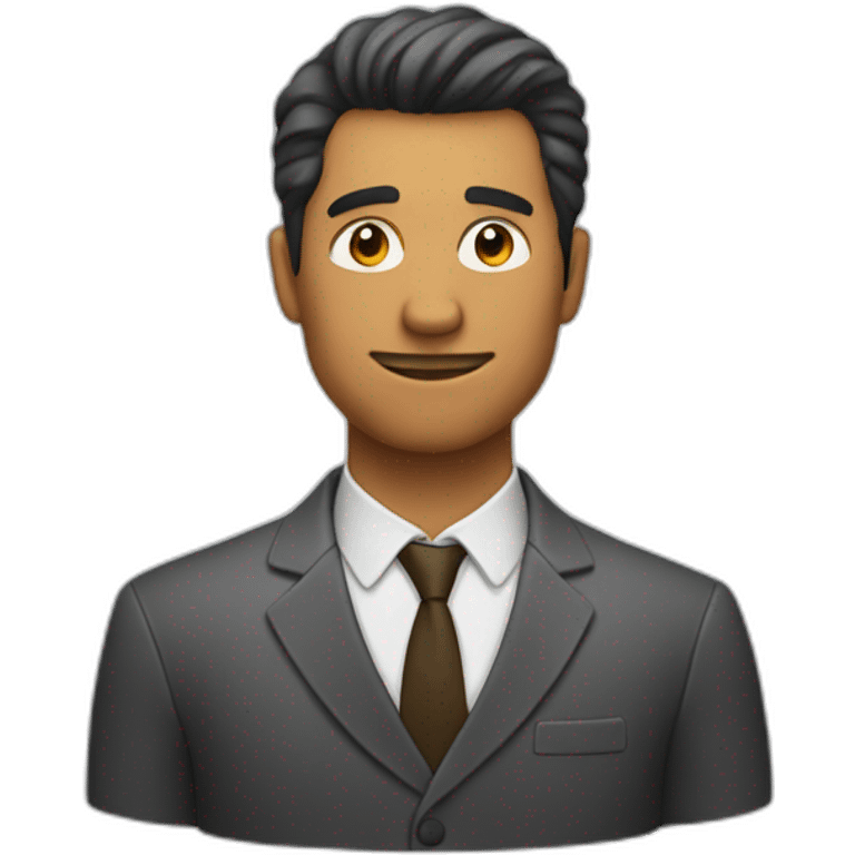 Hombre con pelo enrrulado  emoji