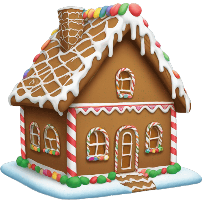 gingerbread house emoji