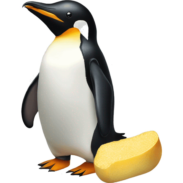 Pinguin eat emoji