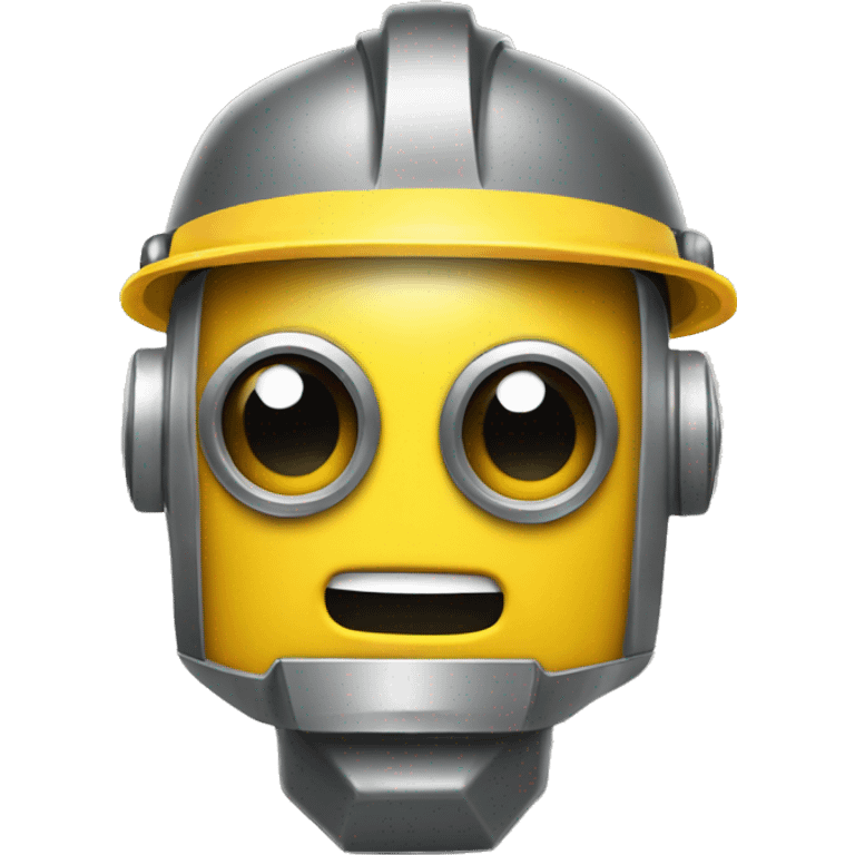 i want an emoji of a yellow robot but with a construction hat emoji