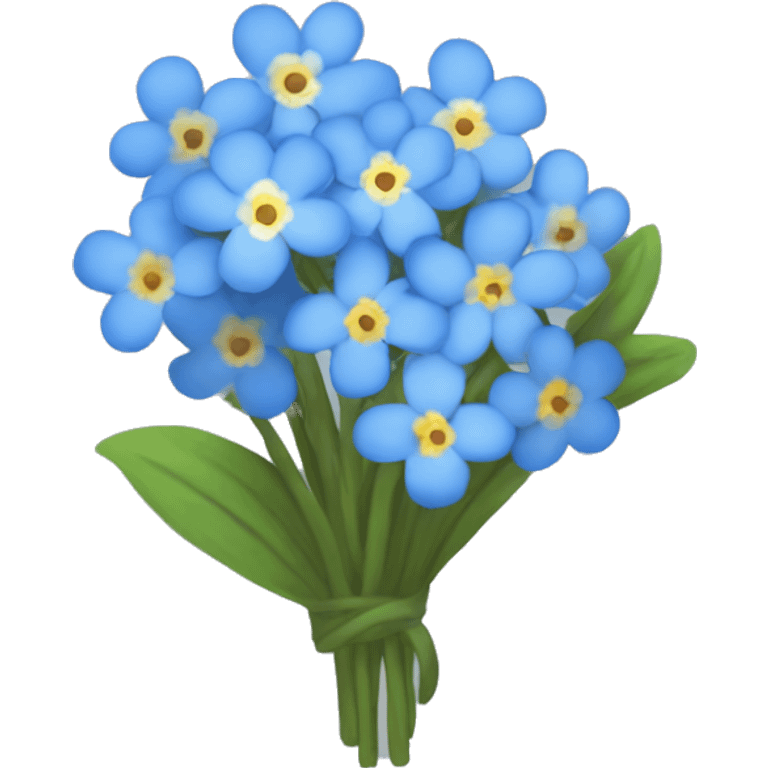 Bouquet de myosotis  emoji