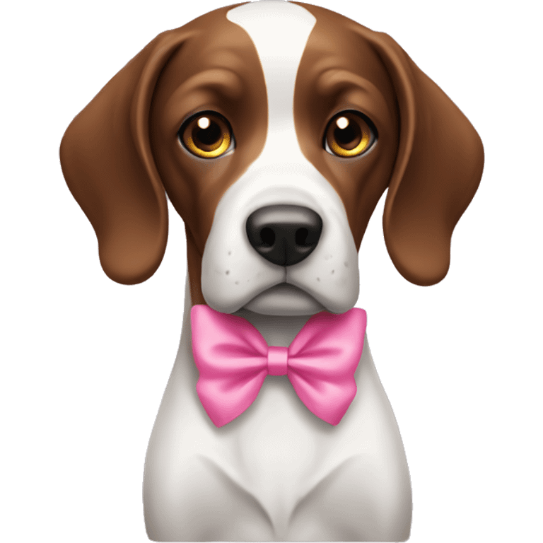 Pointer with pink bow  emoji