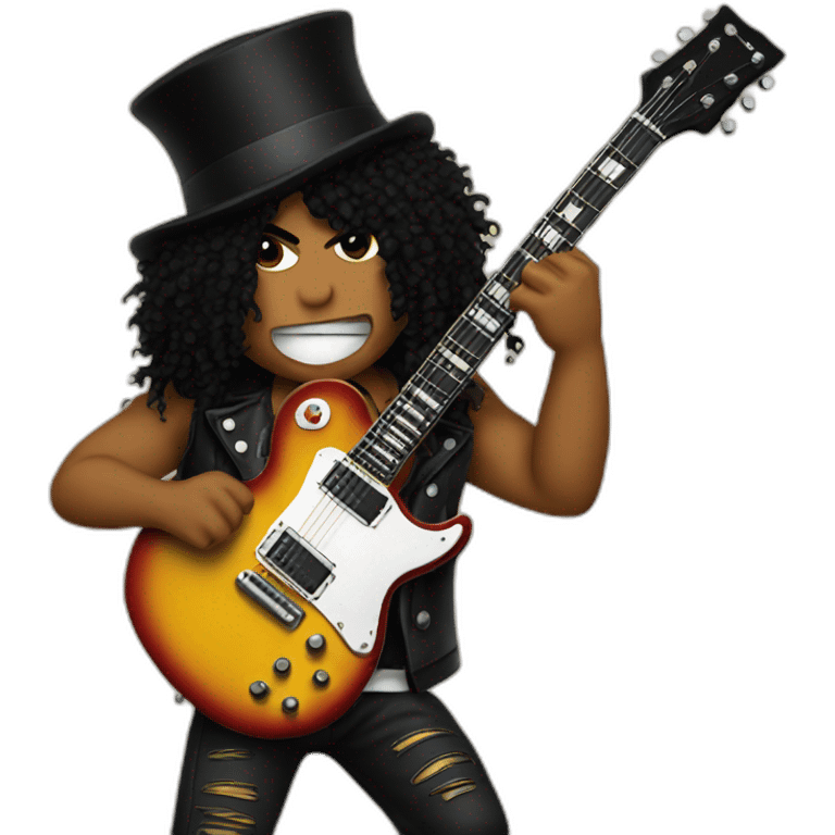 Slash playing guitar emoji