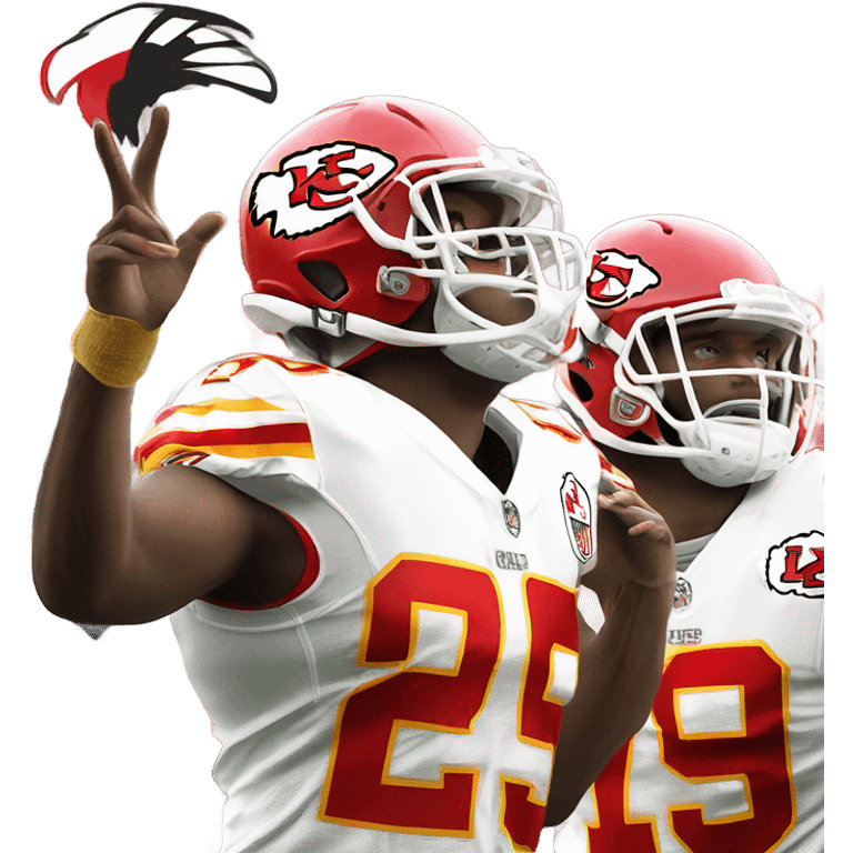 Eagle attacking nfl team Kansas City Chiefs emoji