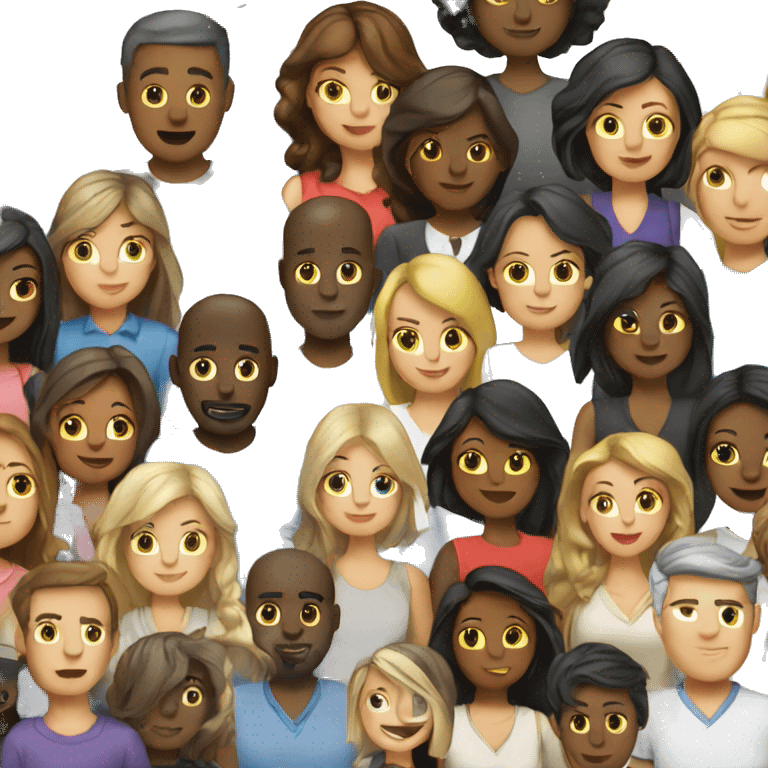 busy, group of people emoji