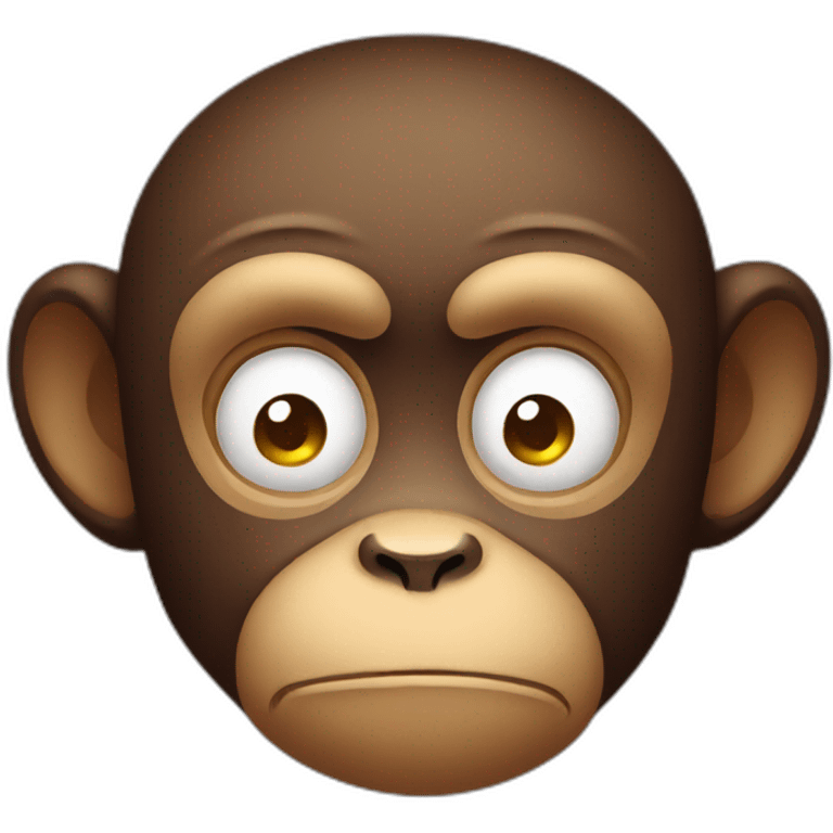 Sad monkey emoji