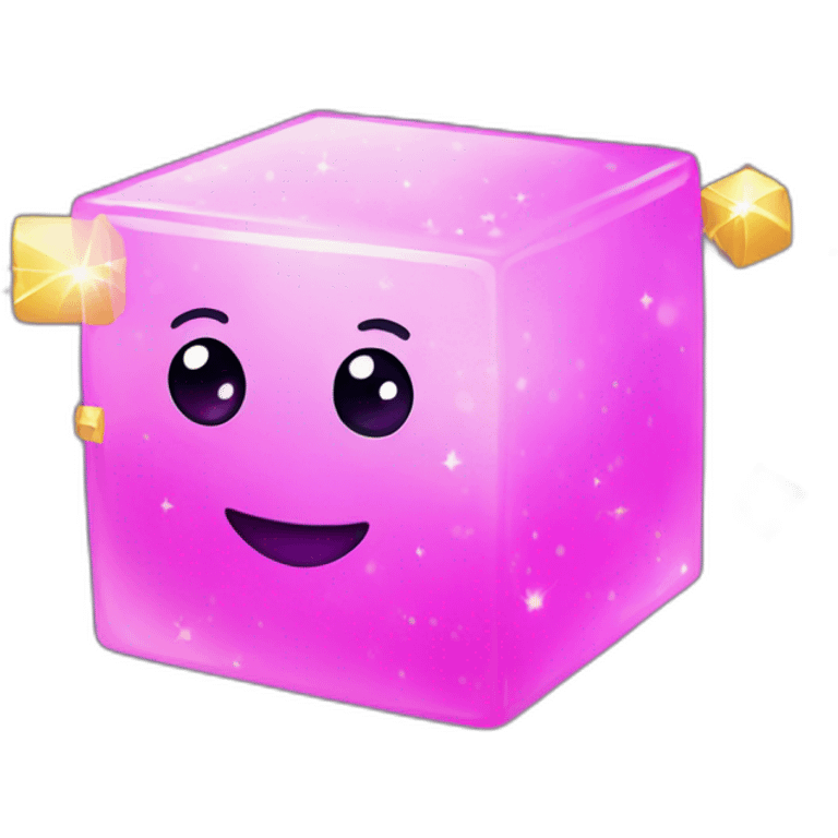 cubes with sparkles emoji