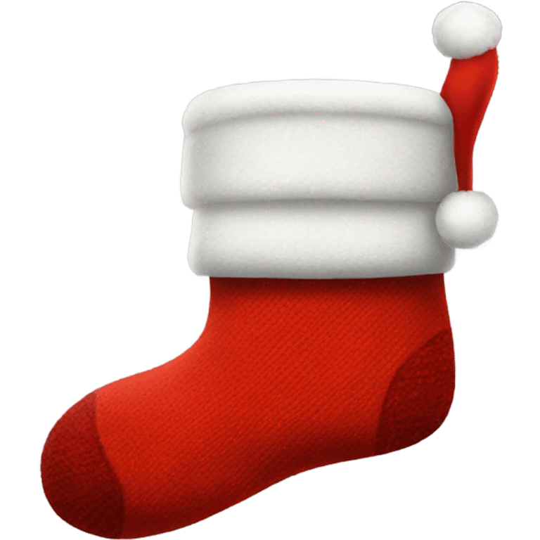 Santa sock emoji