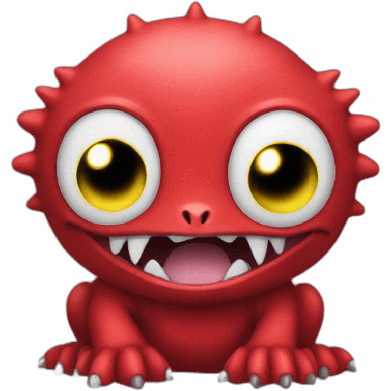 red baby Digimon creature emoji