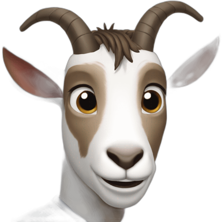 goat with lionel messi head emoji