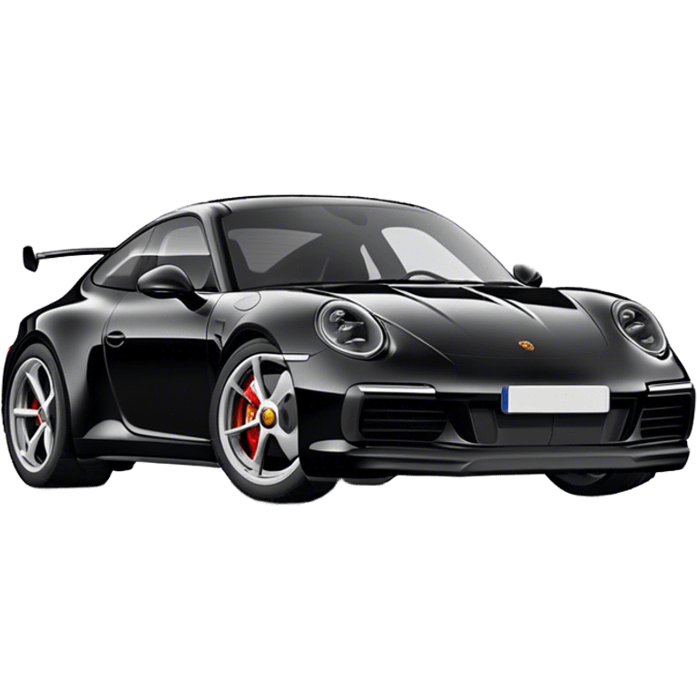 Porsche 911 - Porsche (Model Year: 2021) (Iconic colour: Black) emoji