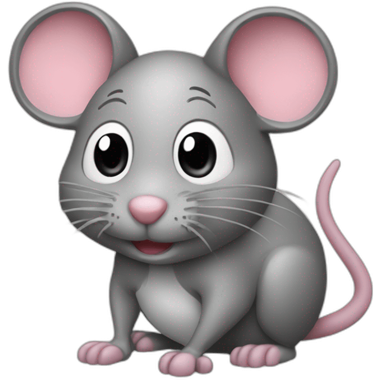 Mouse as a software developer emoji