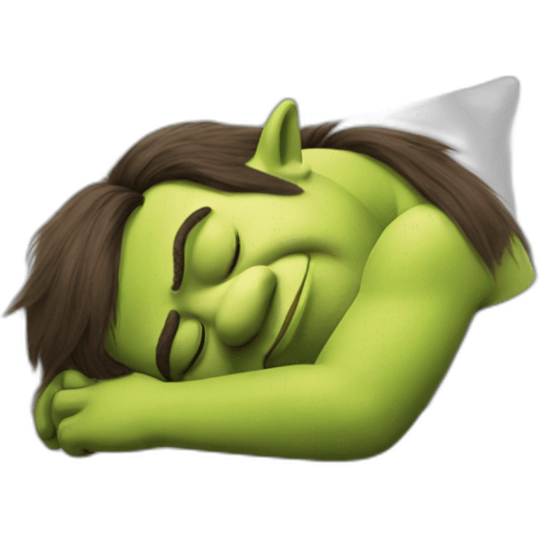 shrek sleeping emoji