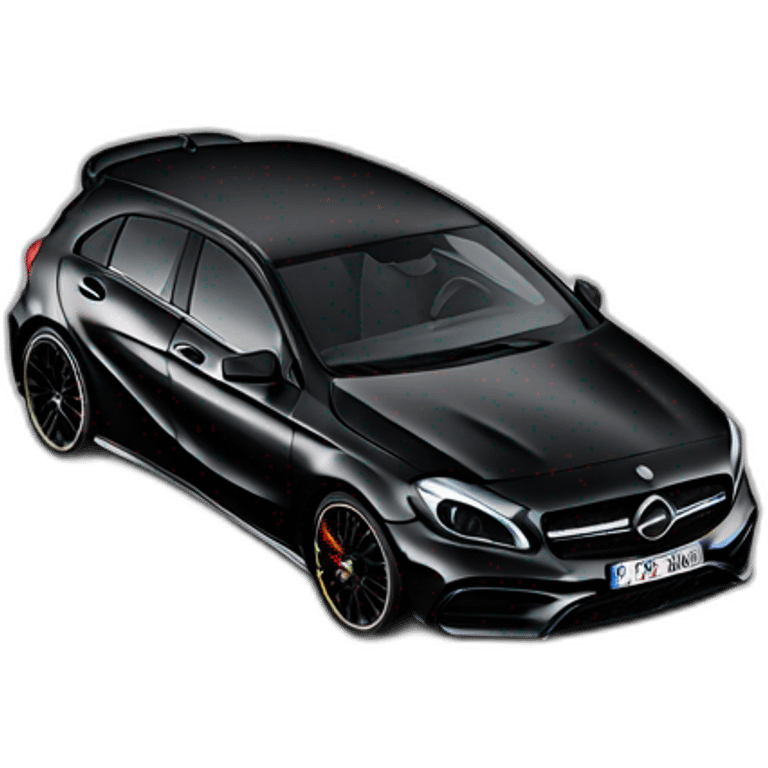 Mercedes a45 black phase 1 edition 1 emoji