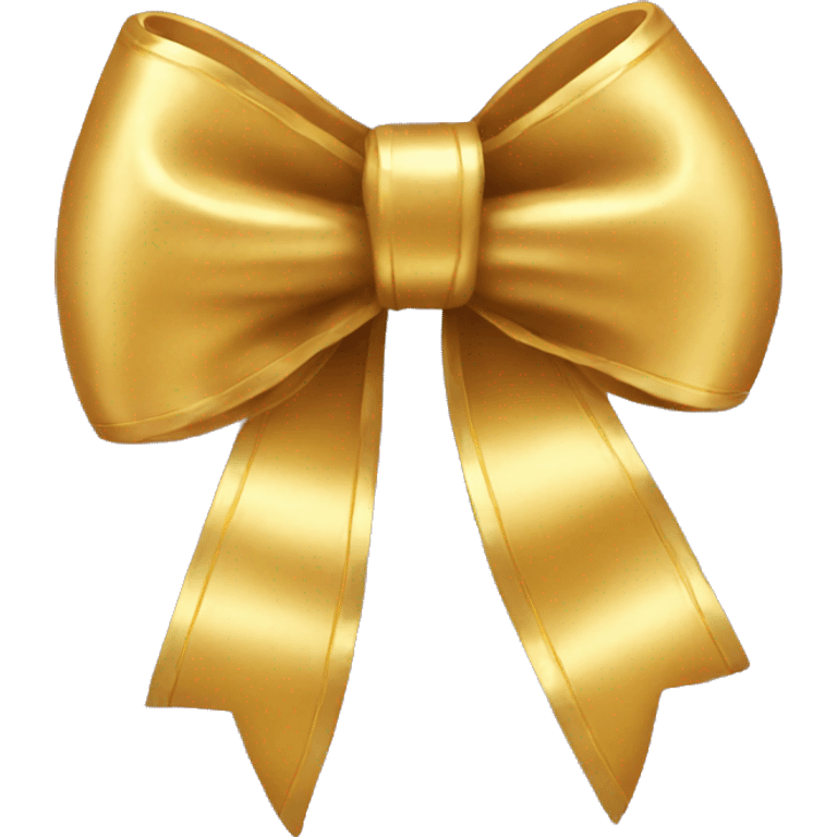 Gold bow emoji