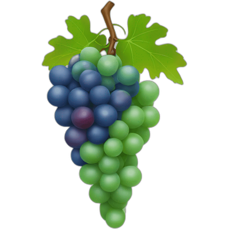 green and red and blue grapes emoji