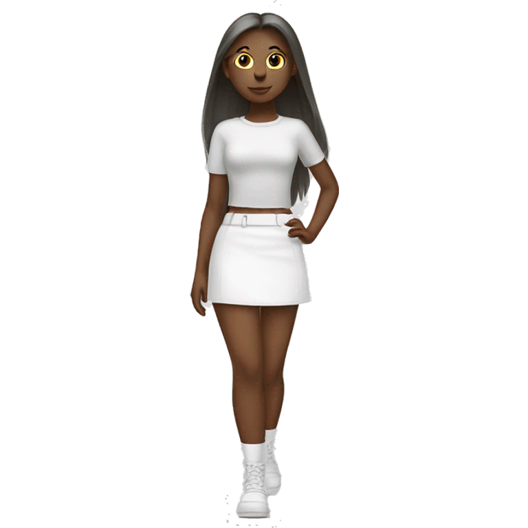 white mini skirt emoji