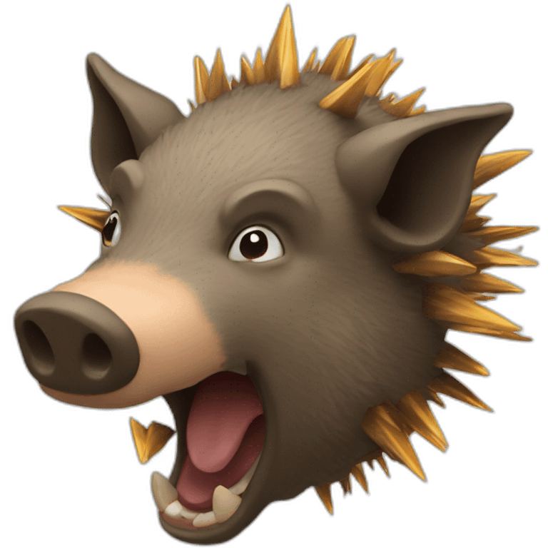 exploding head boar emoji